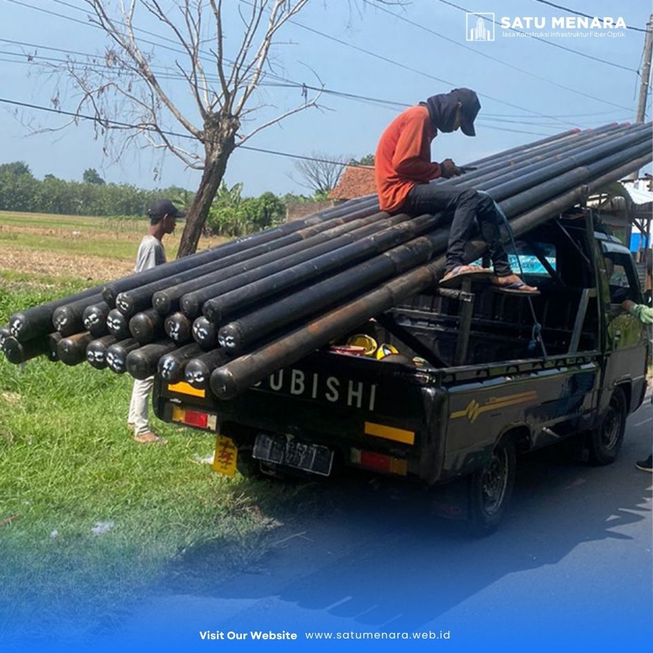 Penanaman Tiang Jaringan