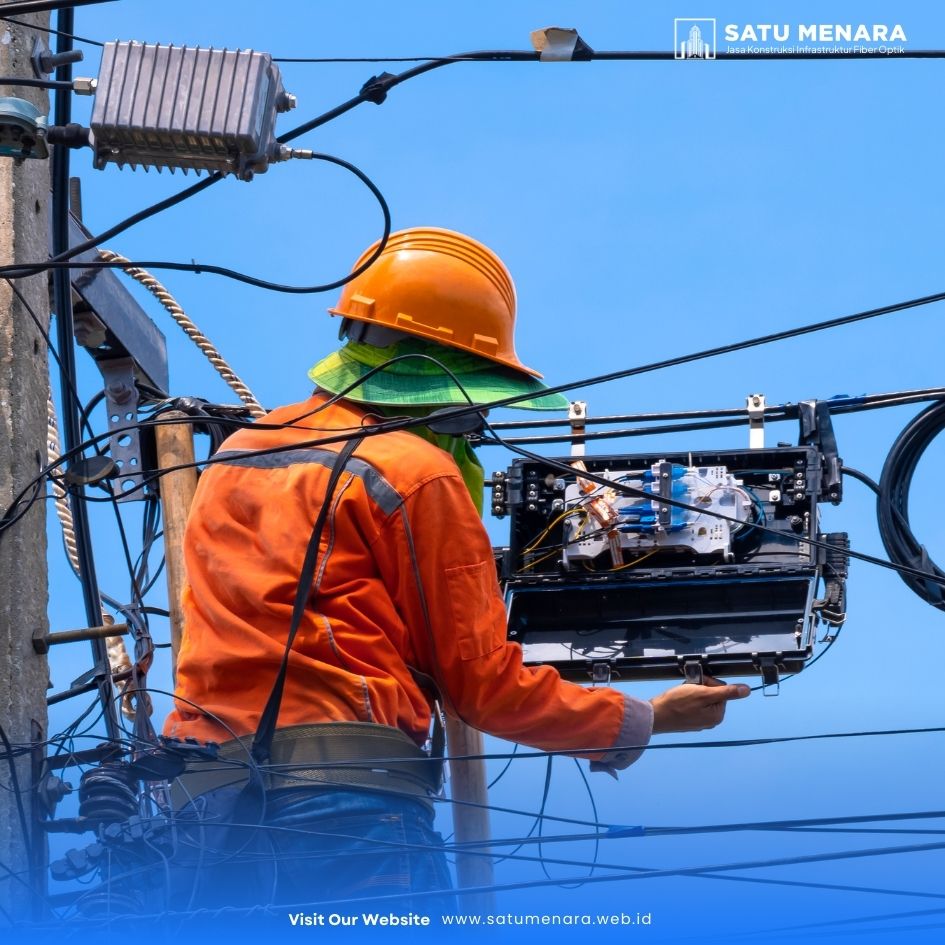 Penarikan Kabel Fiber Optik (Udara & Bawah Tanah)